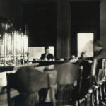 Vintage Photograph Of Bar Historic Castaneda Hotel In Las Vegas, NM